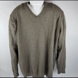 Eddie Bauer Tall XL merino wool cotton blend vneck